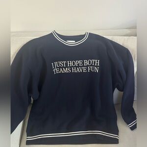 Abercrombie & Fitch embroidered Navy Sweatshirt size XL